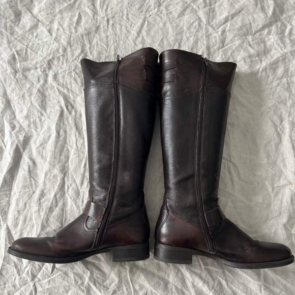 Aldo Prettner Brown Zip-Up Riding Boots, size 39 (7) - Picture 5 of 9